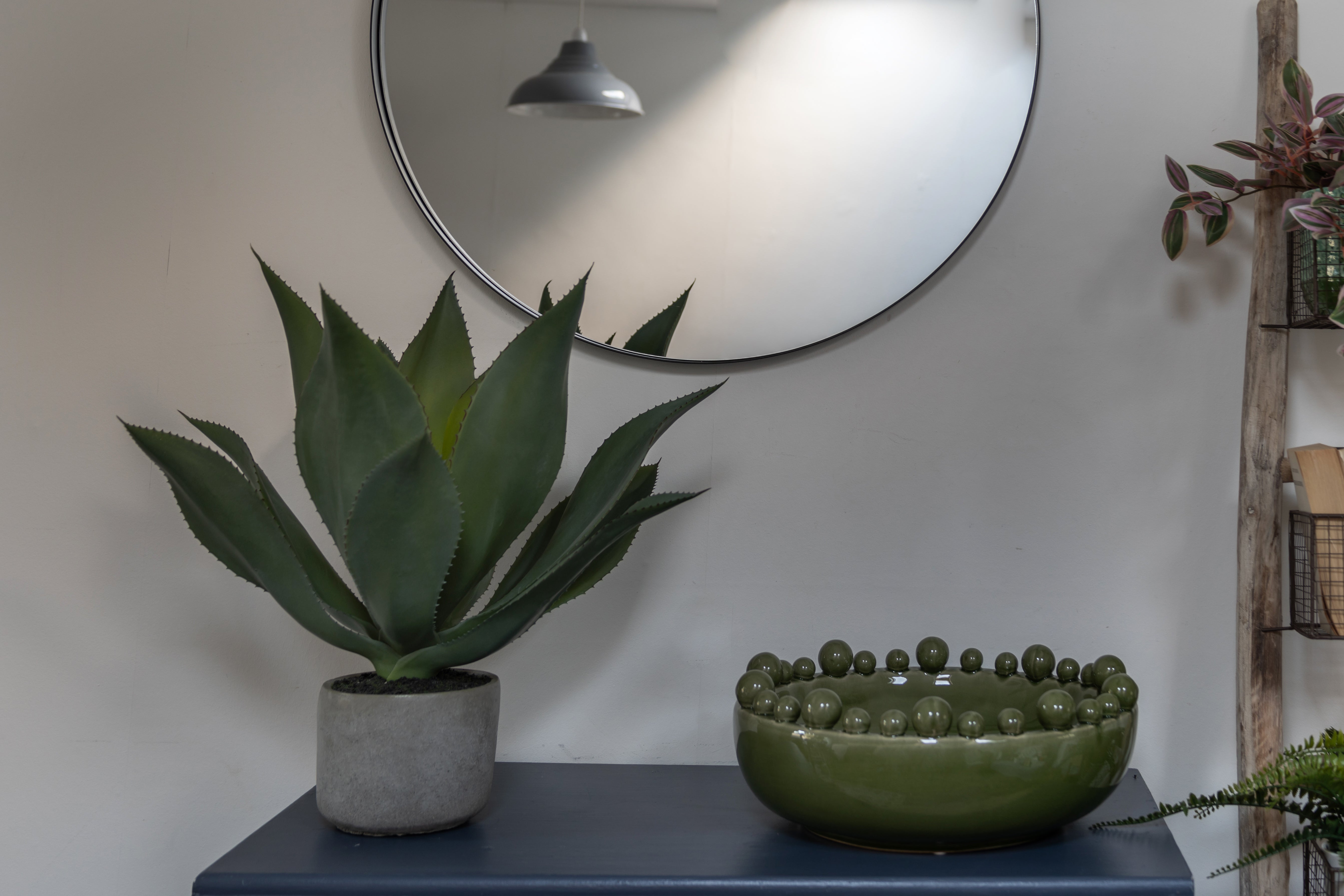 Nordic Round Black Wall Mirror